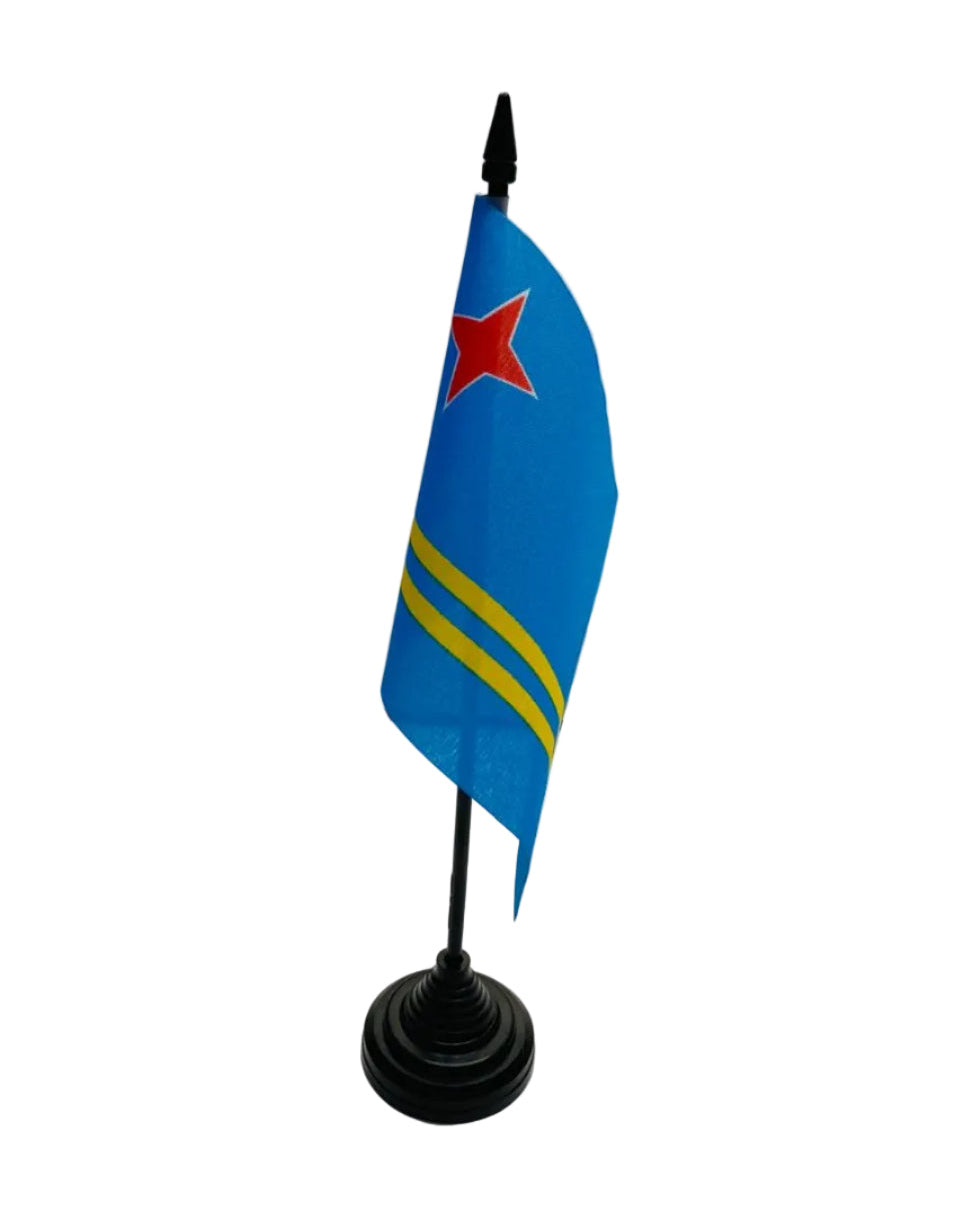 aruba desk flag, made from premium polyester, for sale.