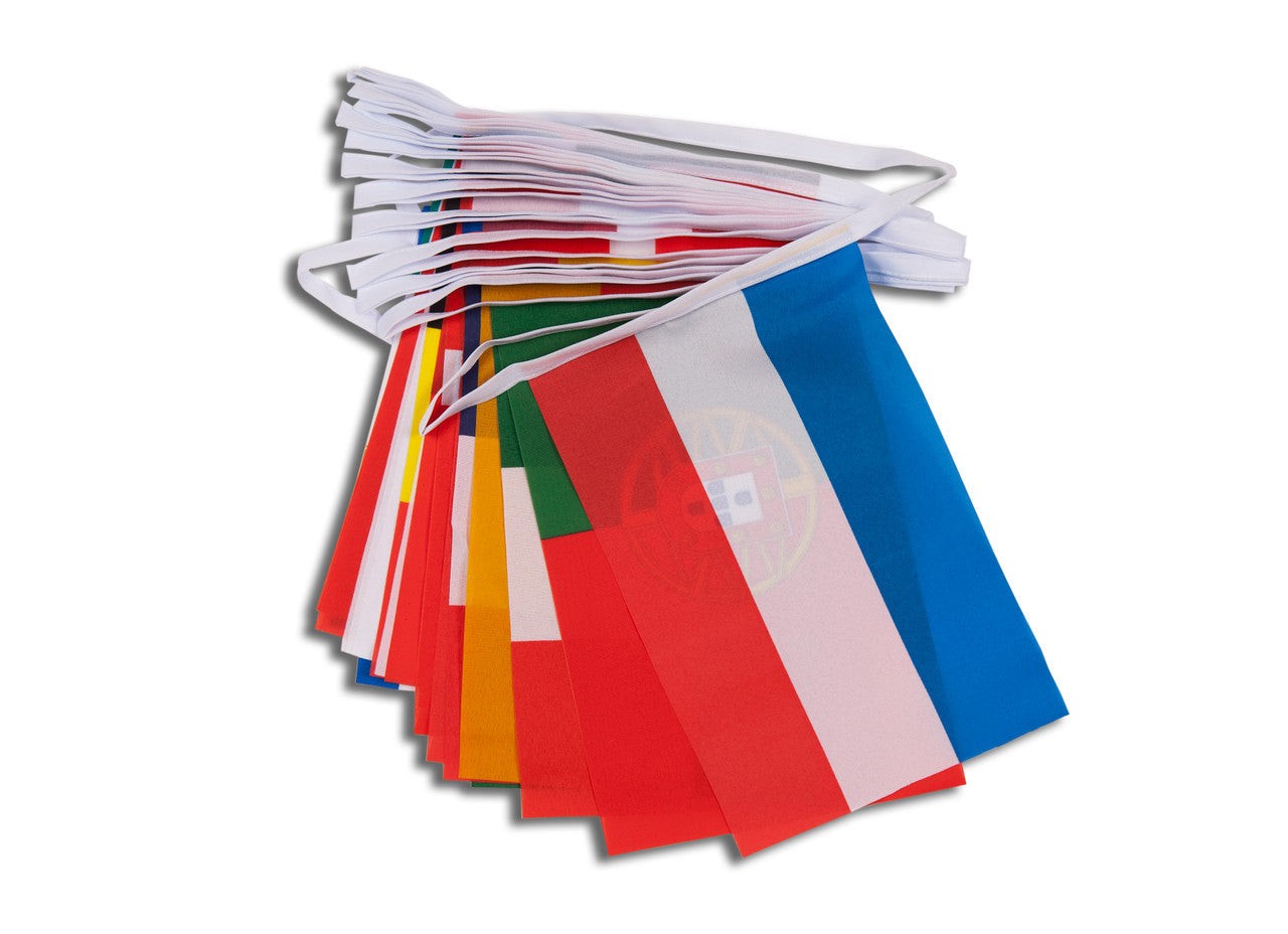 Buy eurovision party bunting online. Premium polyester for indoor or outdoor use.