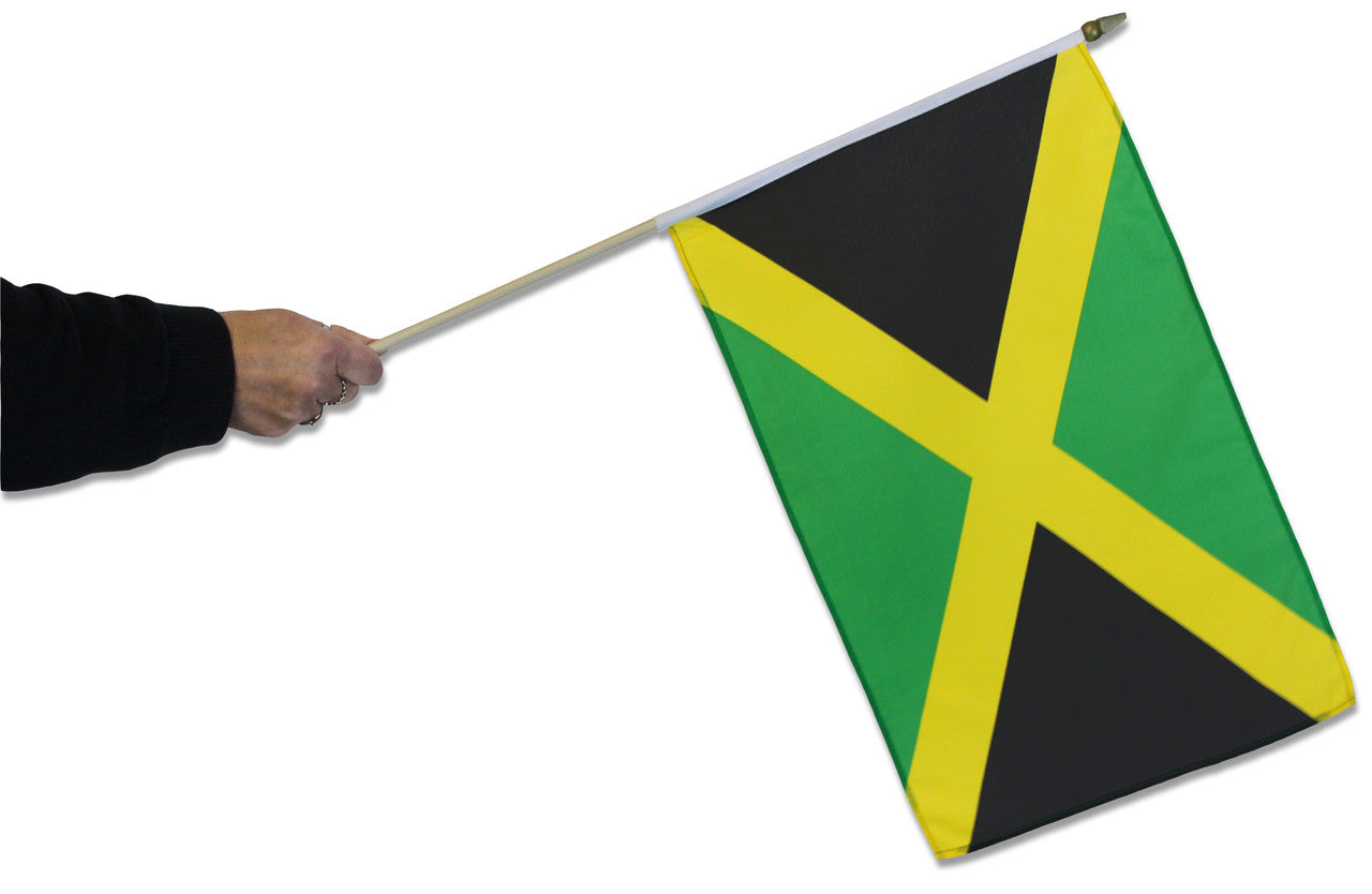 Buy jamaica waving flag online. Premium polyester for indoor or outdoor use.