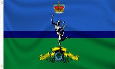 Buy royal signals corps waving flag online. Premium polyester for indoor or outdoor use.