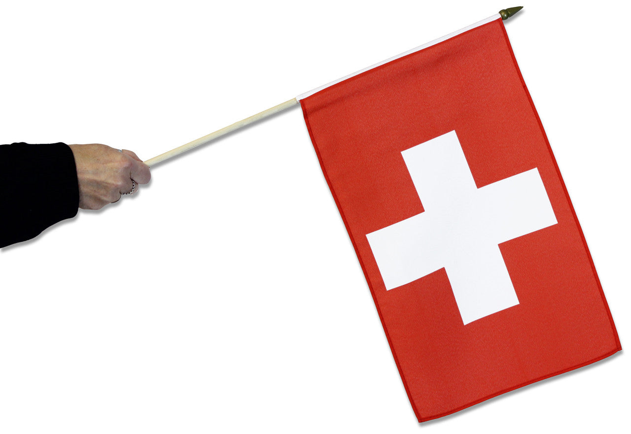 Buy switzerland waving flag online. Decoration for World Cup 2026.