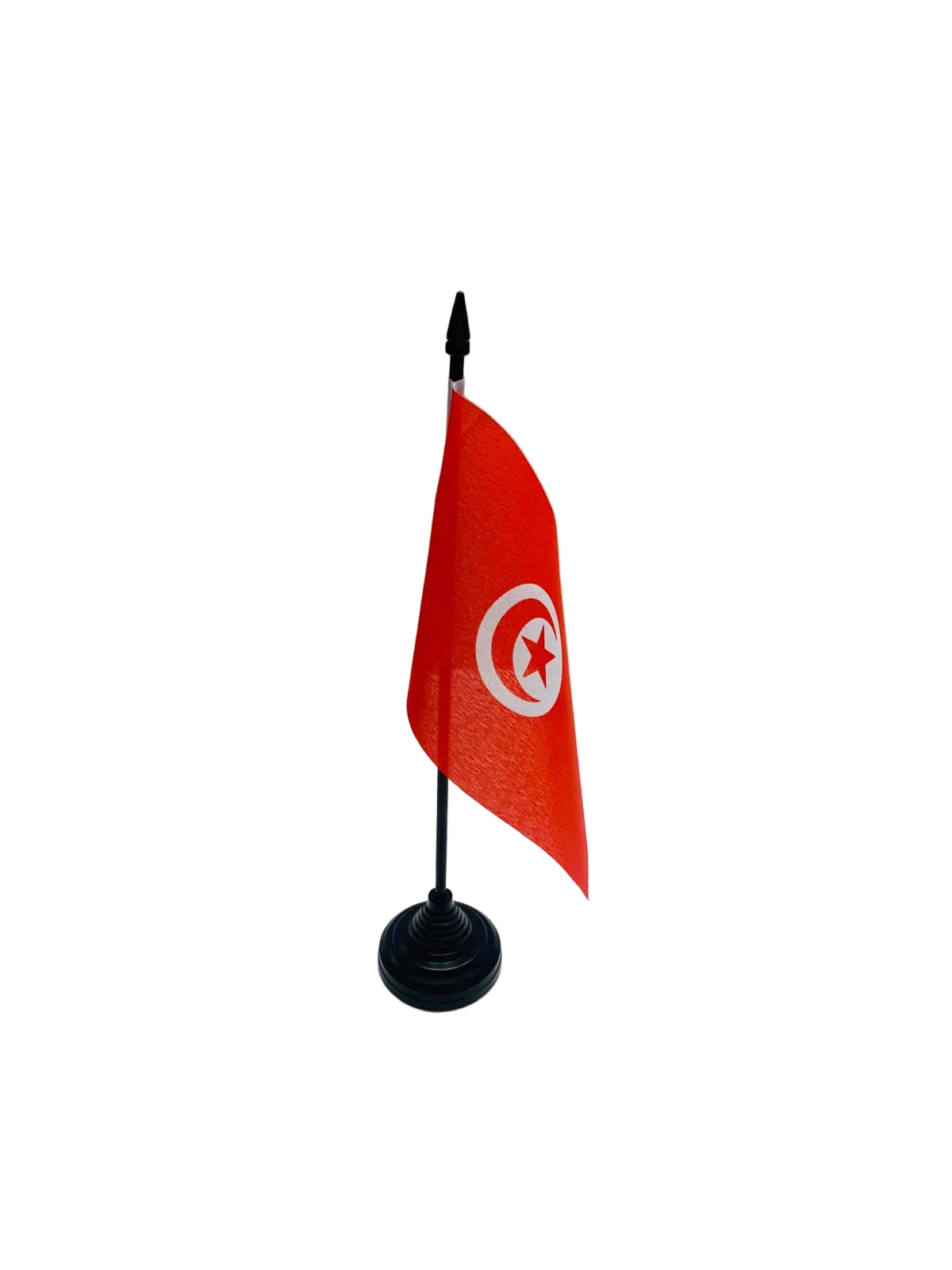 tunisia desk flag, made from premium polyester, for sale.