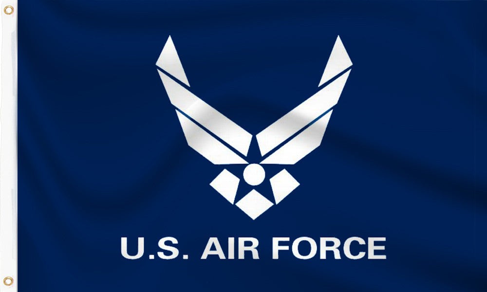Buy us air force wings logo flag online. Premium polyester for indoor or outdoor use.