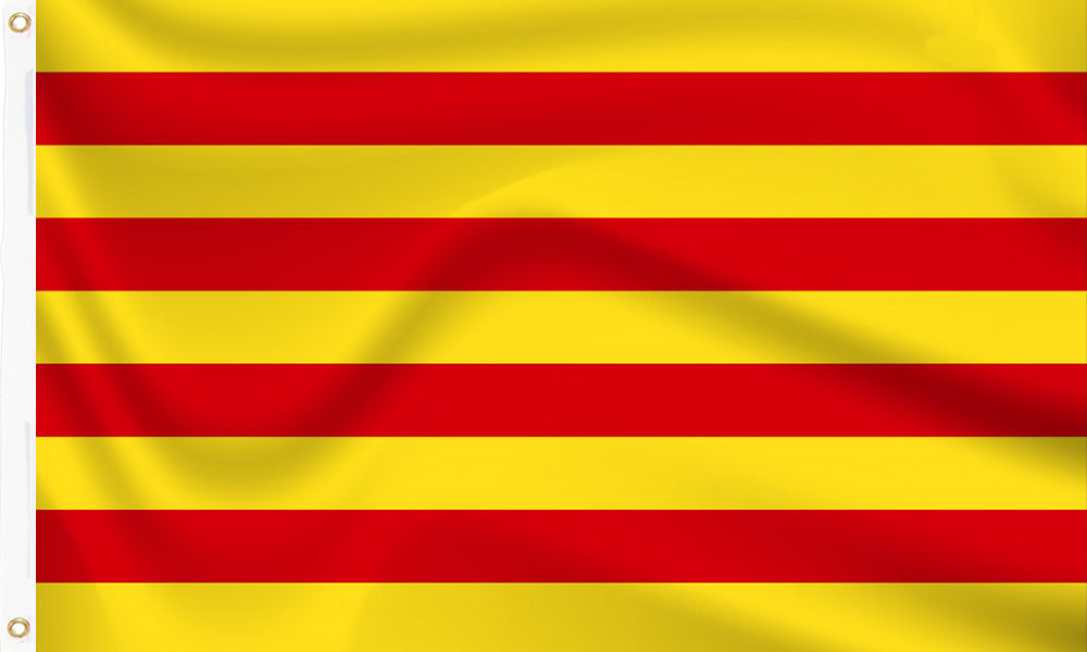 Buy catalonia flag online. Premium polyester for indoor or outdoor use.