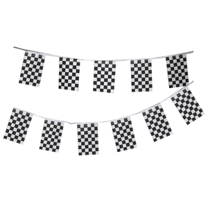 Black & White Chequered Bunting