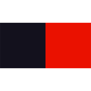 Down Flag (Red and Black)