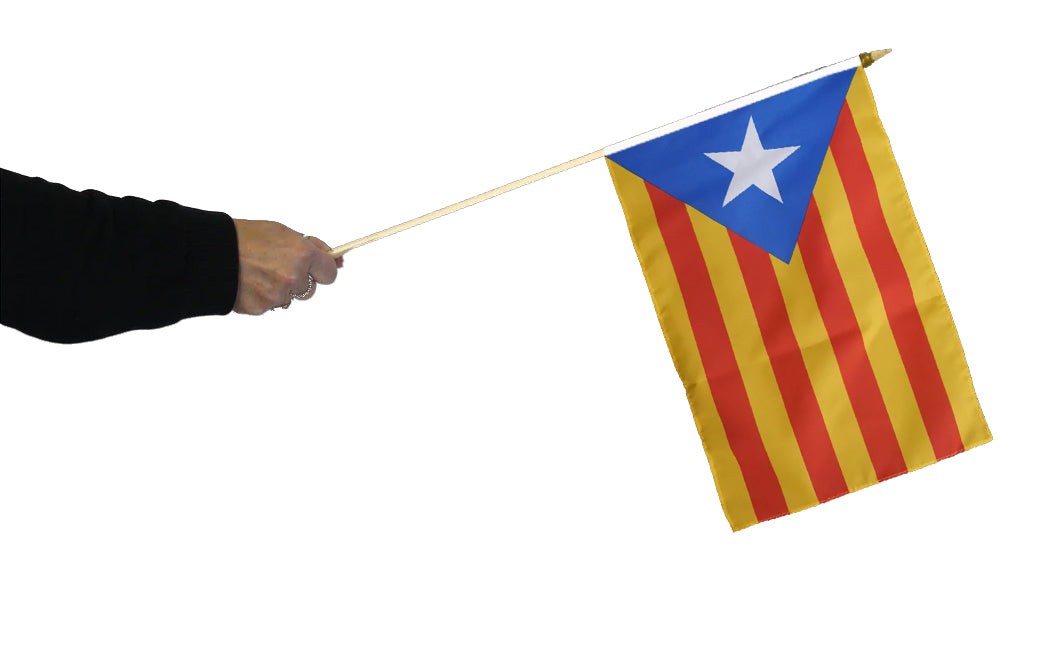 Buy estelada blava waving flag online. Premium polyester for indoor or outdoor use.