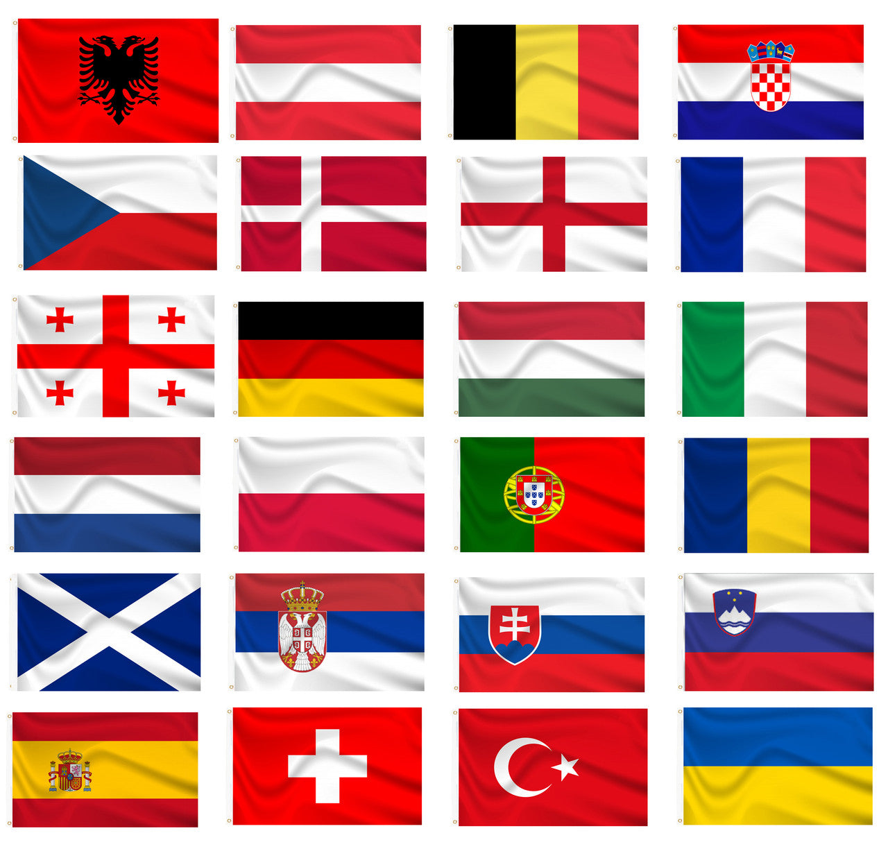 Buy Euro 2024 Flags for The Euros European Championships