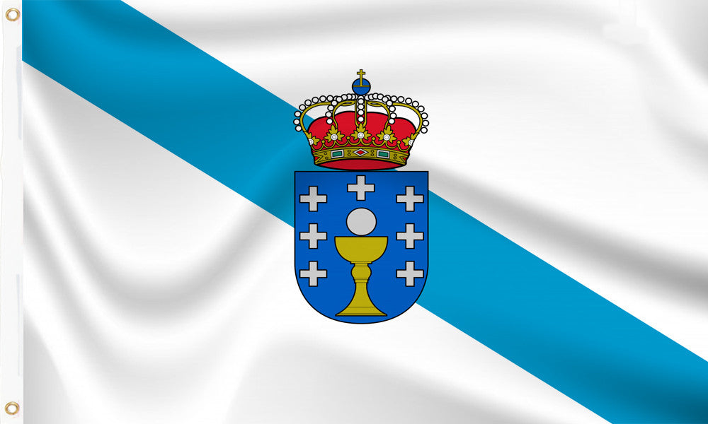 Galicia Flag with Crest