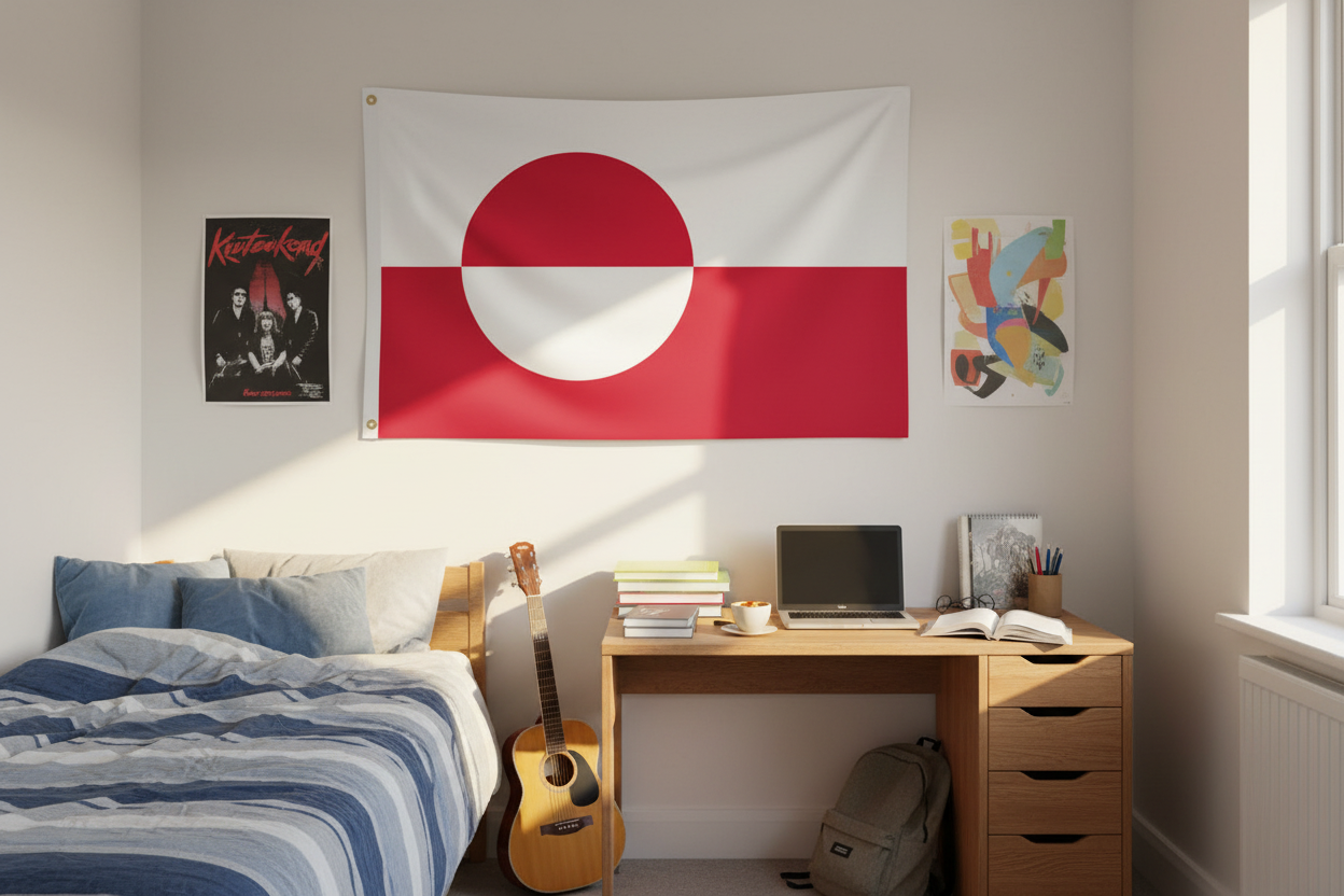 greenland flag for displays and events.