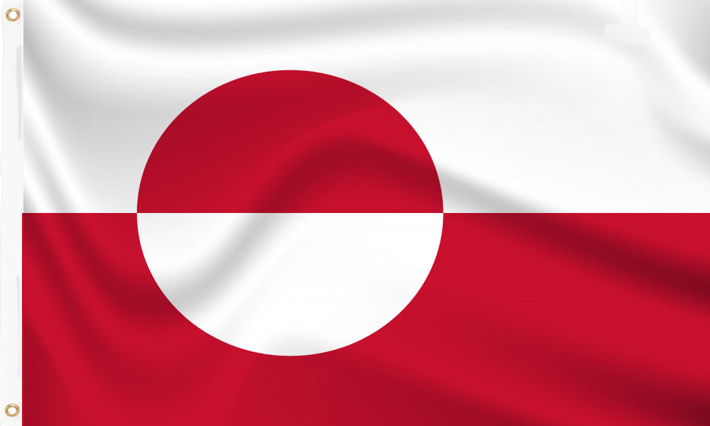 Buy greenland flag online. Premium polyester for indoor or outdoor use.