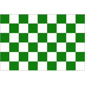 Green & White Chequered Flag