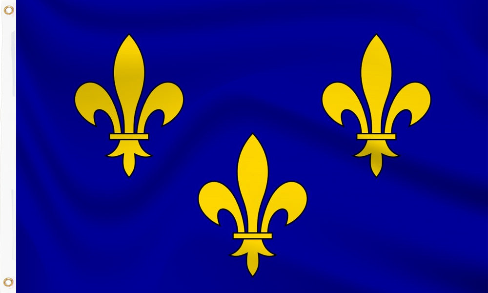 Buy ile de france flag online. Premium polyester for indoor or outdoor use.