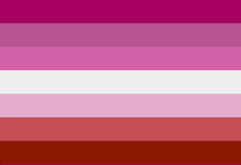 7 stripe lesbian Flag
