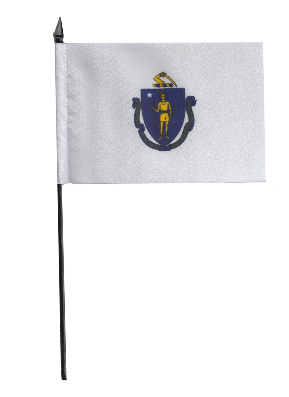The Massachusetts Desk / Table Flag in stock to buy now