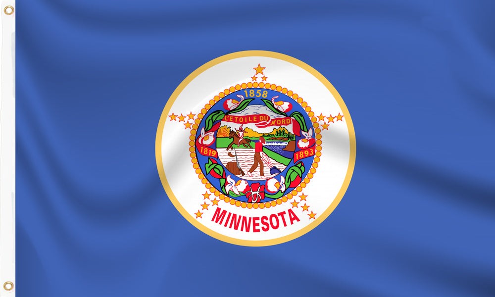 Buy minnesota flag 1983 2024 online. Premium polyester for indoor or outdoor use.