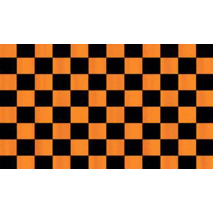 Orange & Black Chequered Flag