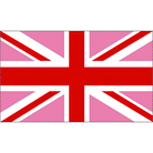Pink Union Jack Flag