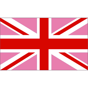 Pink Union Jack Flag