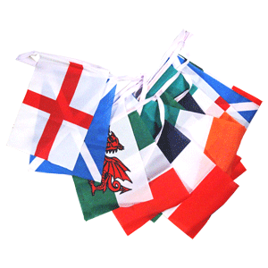 Rugby 6 Nations Bunting Flags