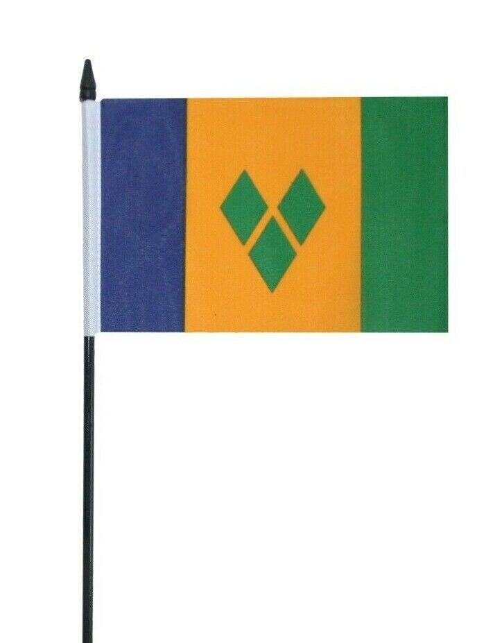 St Vincent Hand Waving and Desk Flag