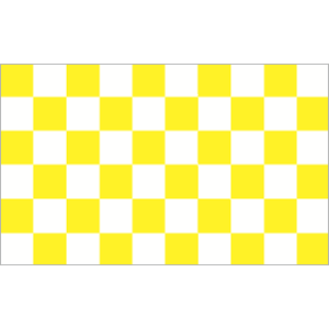 Yellow & White Chequered Flag