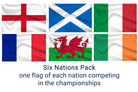 Rugby Six Nations Flag Pack