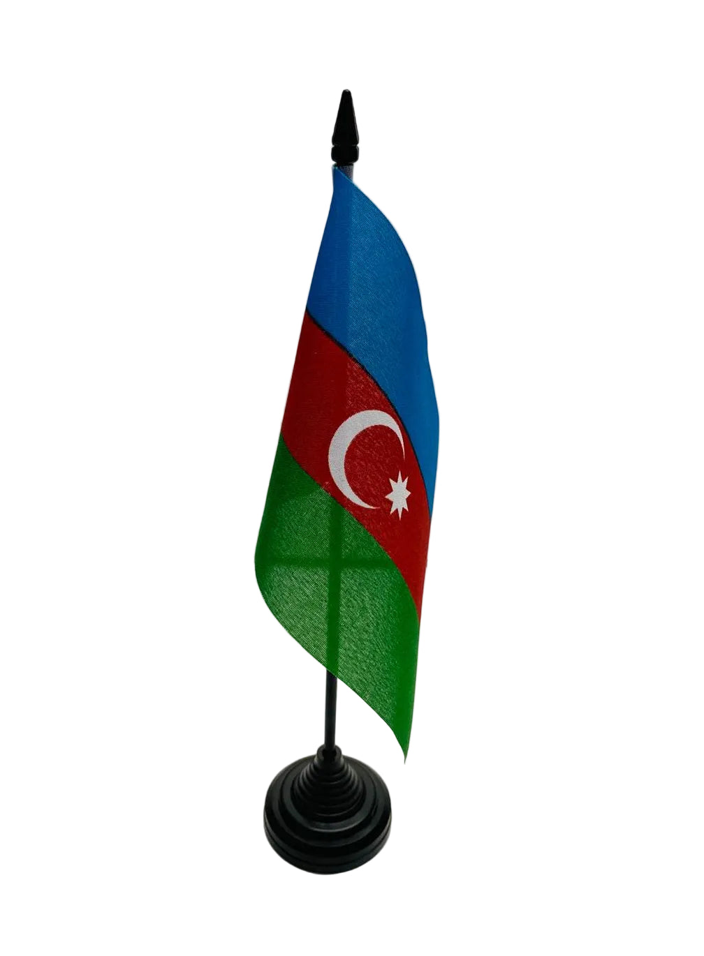 azerbaijan desk flag, made from premium polyester, for sale.