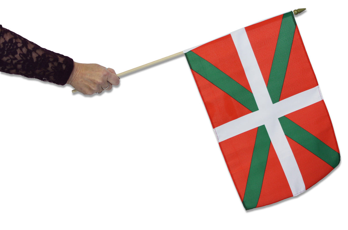 Pflag Basque Basque Waving Flag | Buy Basque Hand Flags at Flag and Bunting Store