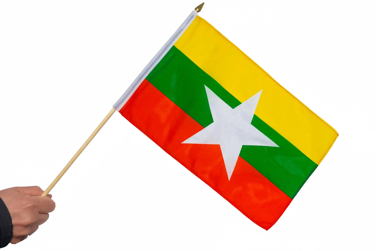 Burma Flag - Premium Polyester National Flags | UK Fast Delivery – Flag ...