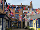 Red White and Blue Bunting in Stony Stafford