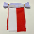 Red and white striped fabric Indonesia Bunting 