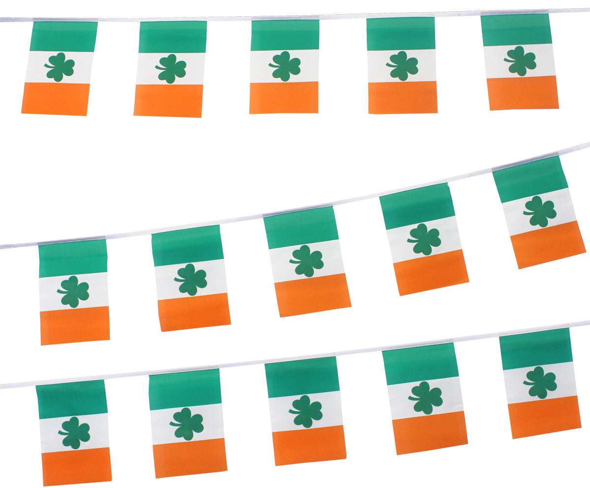 Ireland Bunting with Shamrock