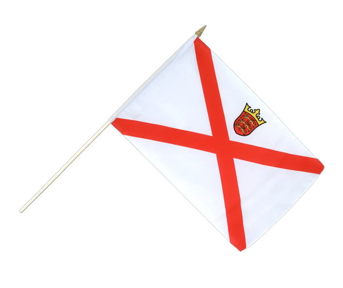 Jersey Waving Flag On A Stick