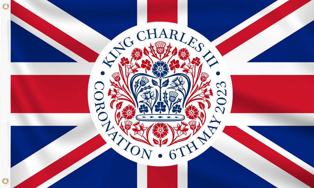 King Charles III (Official Logo) Coronation Flag