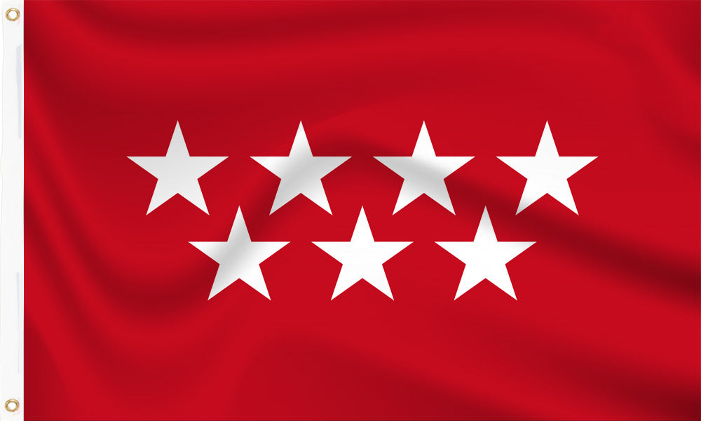 Buy madrid flag online. Premium polyester for indoor or outdoor use.