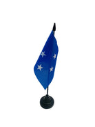 micronesia desk flag, made from premium polyester, for sale.