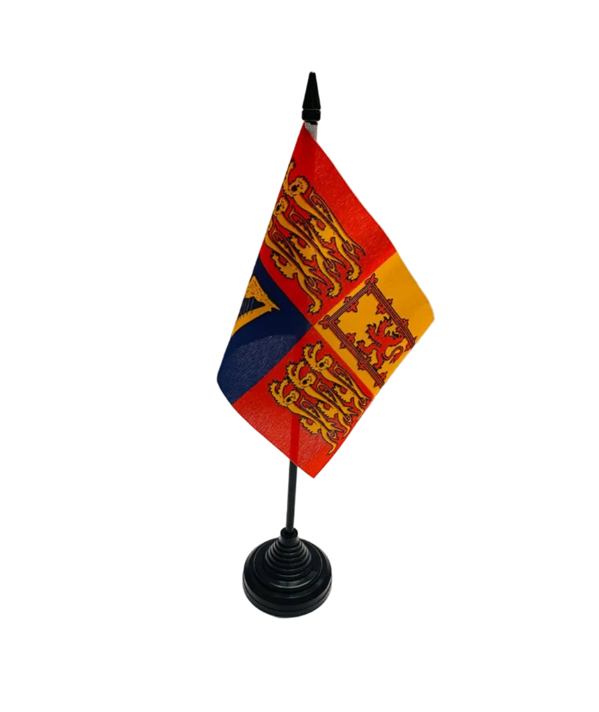 royal standard desk flag, made from premium polyester, for sale.
