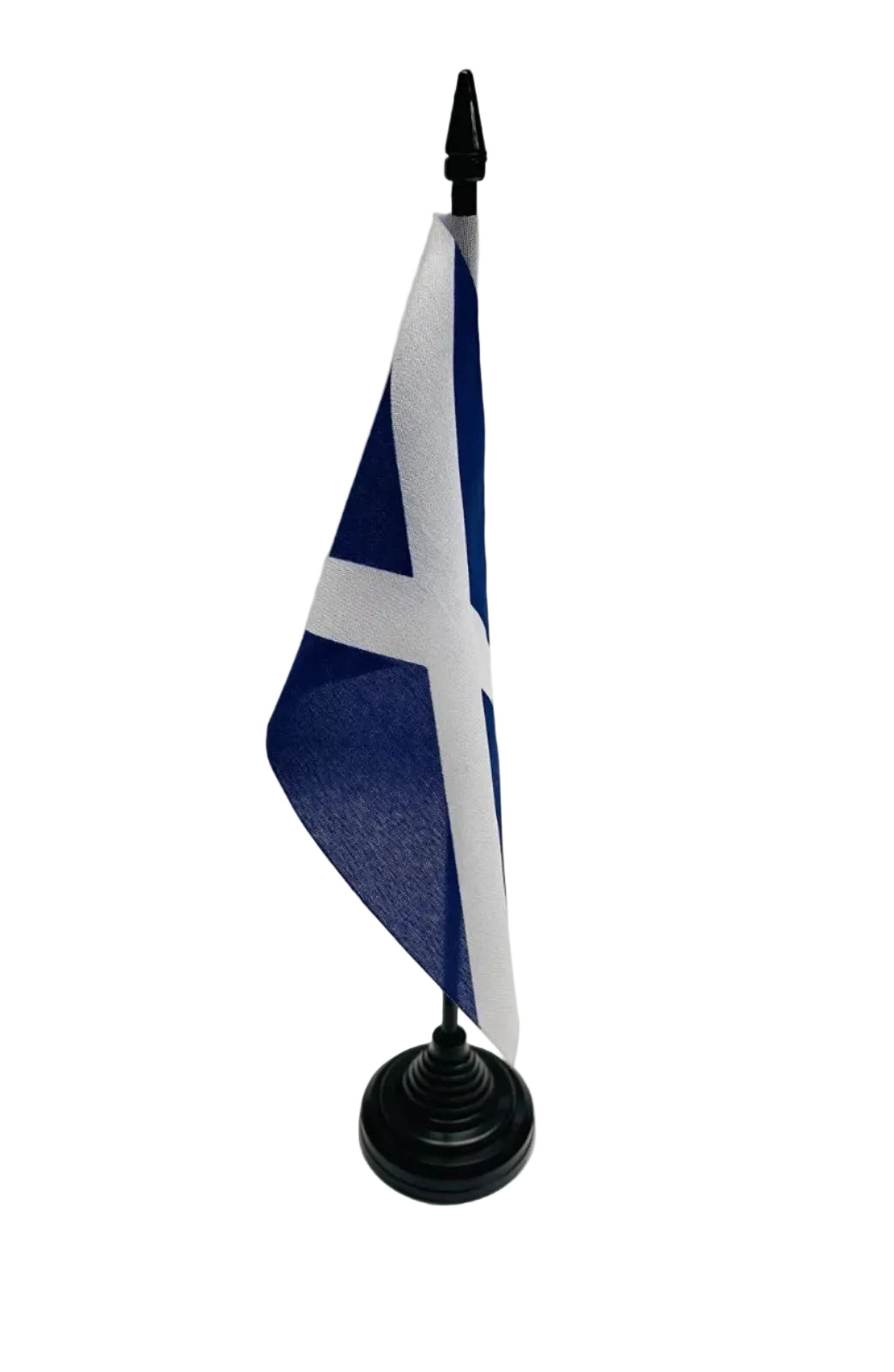 scotland st andrews cross navy blue desk flag, made from premium polyester, for sale.