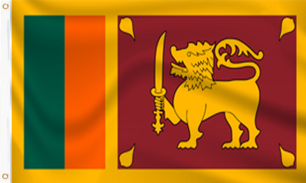Buy sri lanka flag online. Premium polyester for indoor or outdoor use.