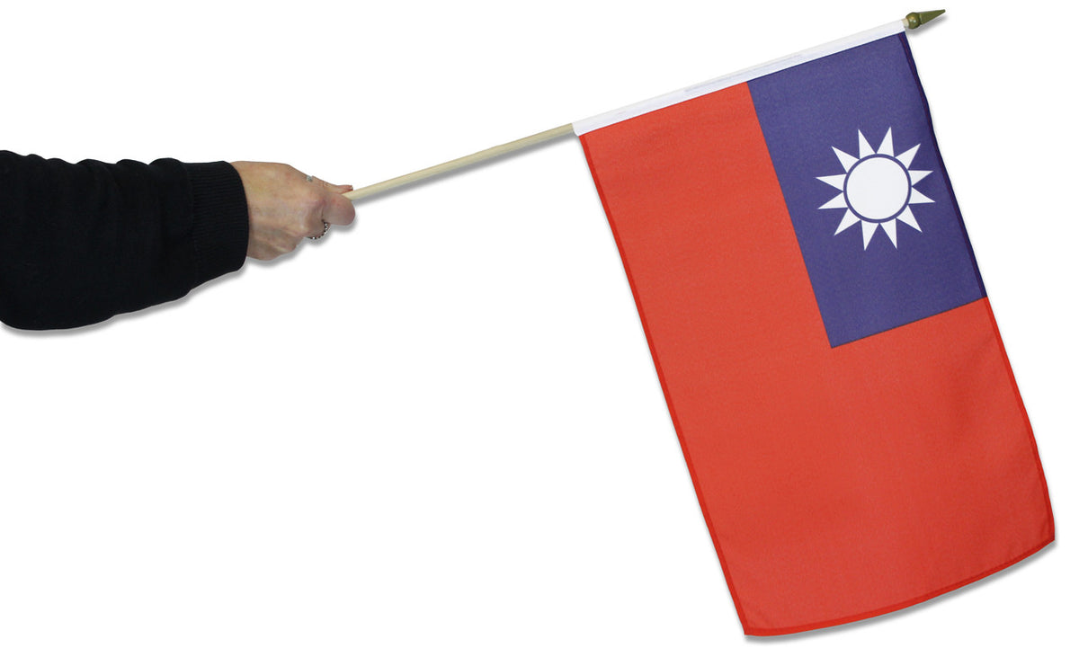 Taiwan Waving Flag | Buy Taiwanese Hand Flags at Flag and Bunting Store