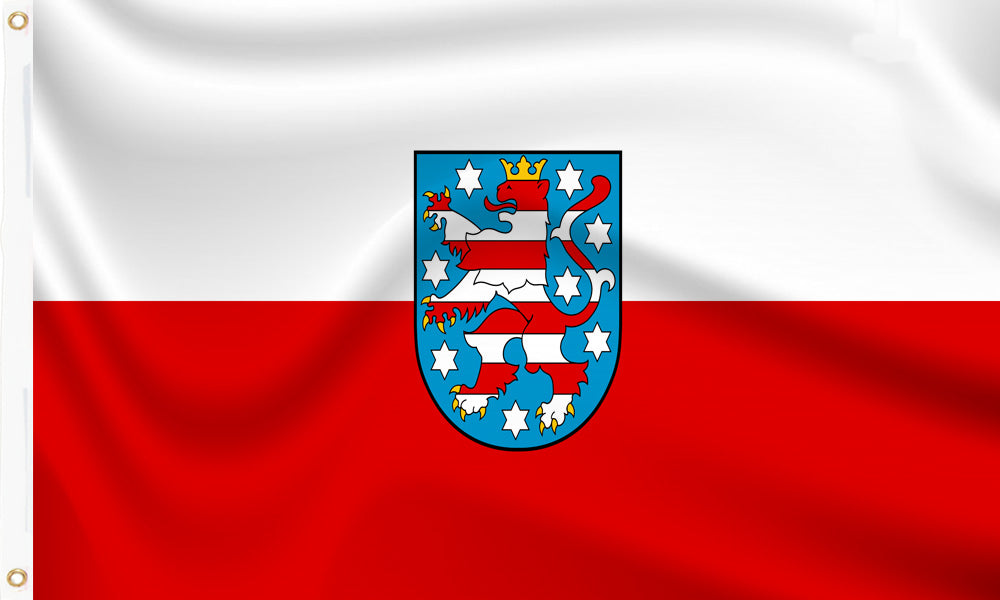 Buy thuringen flag online. Premium polyester for indoor or outdoor use.
