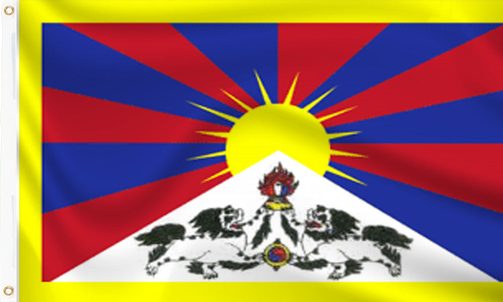 Tibet Flag - Premium Polyester National Flags | UK Fast Delivery – Flag ...