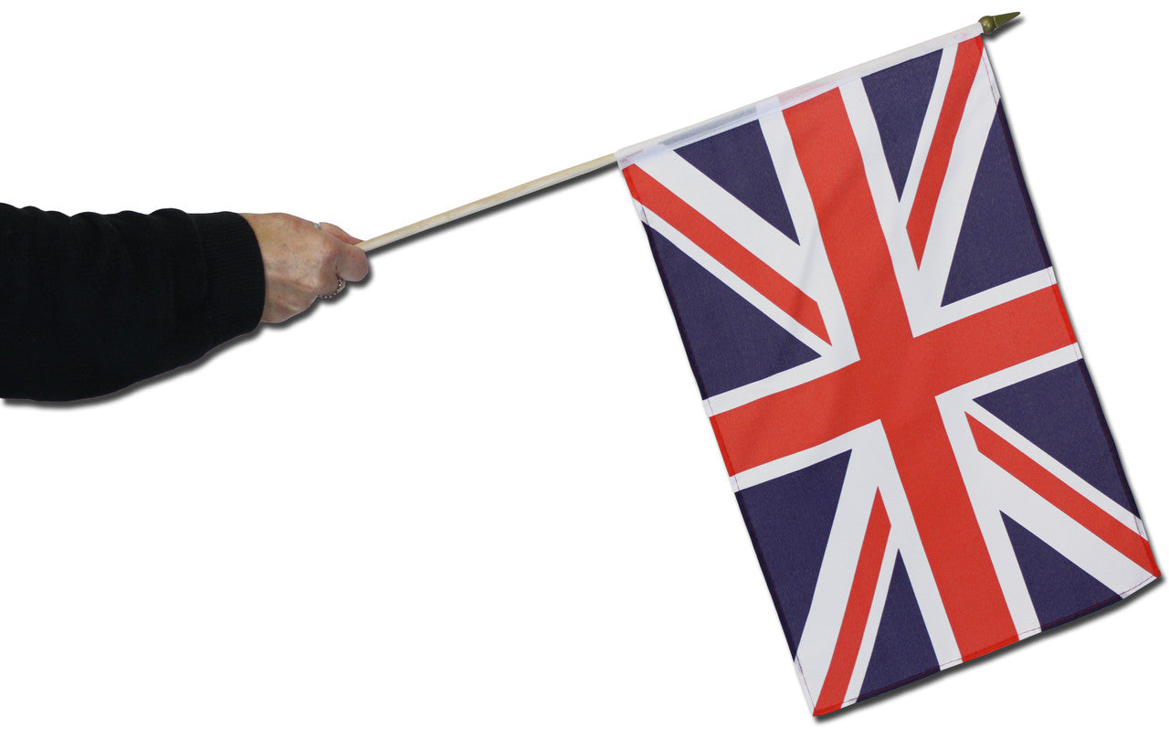 Union jack waving flag