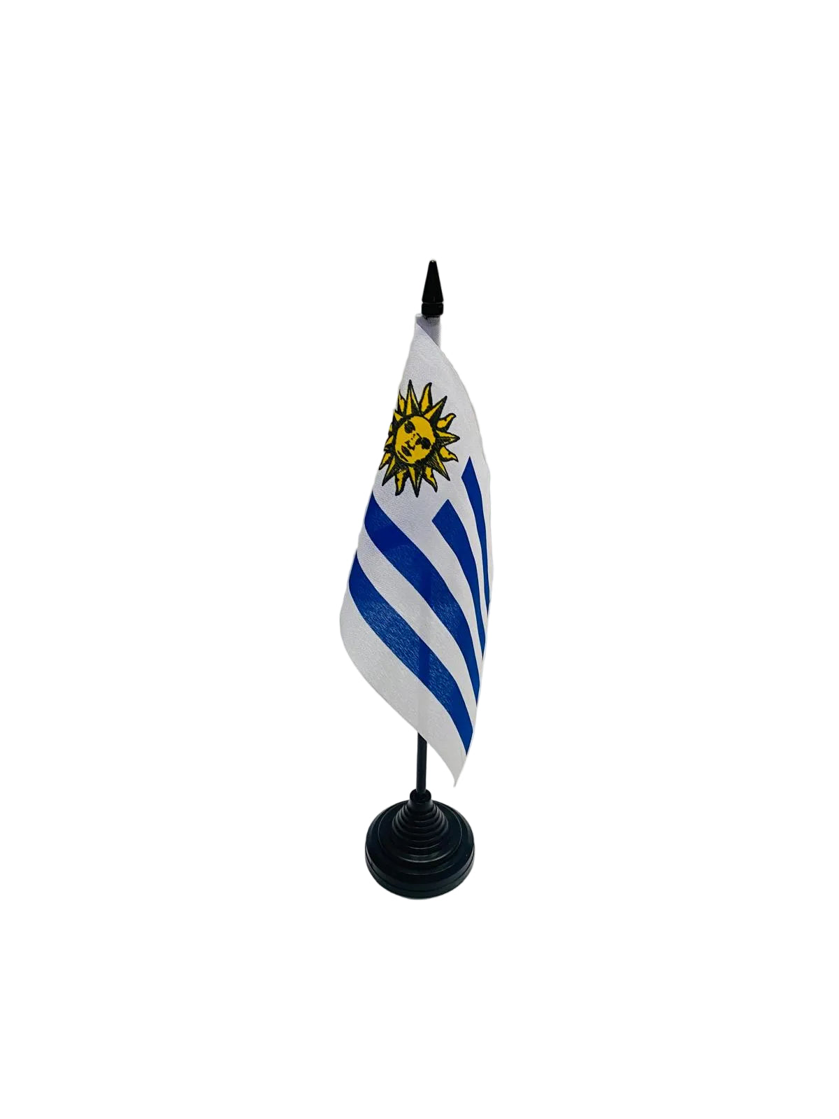 uruguay desk flag, made from premium polyester, for sale.