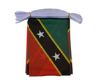 Flag of Saint Kitts and Nevis with a string