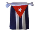 Cuban flag with red triangle and white star 