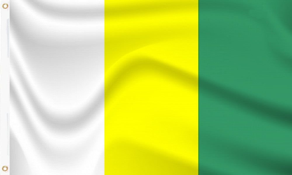 White Yellow Green Flag to buy online