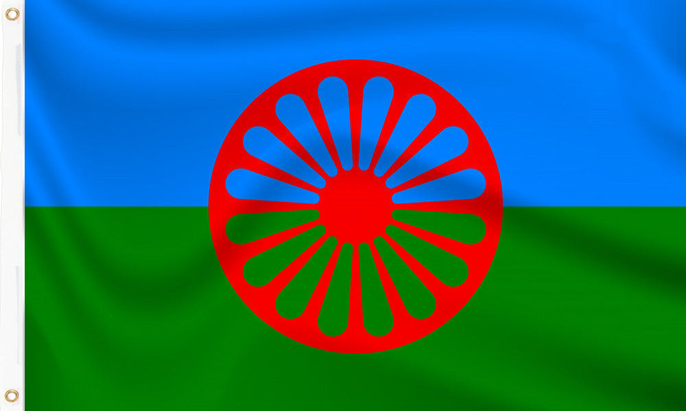Romani People Flag - Premium Polyester National Flags | UK Fast ...