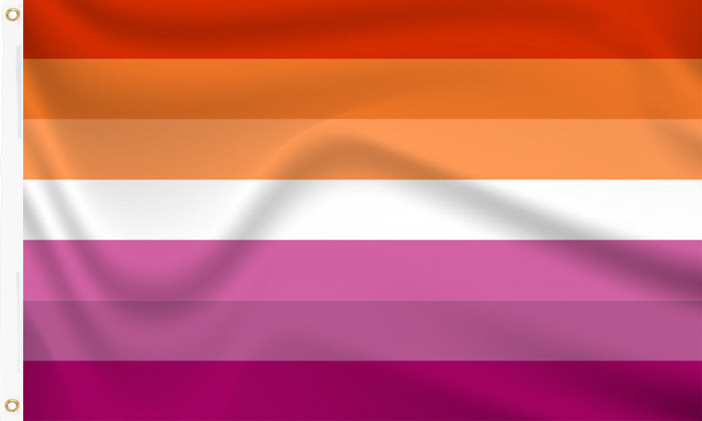 Lesbian Sunset Flags from the UK flag specialist